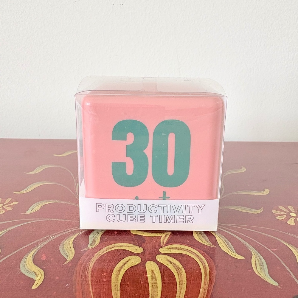 NWT Vivitar Productivity Cube Timer Block - Pink - 4 Time Settings/Alarms